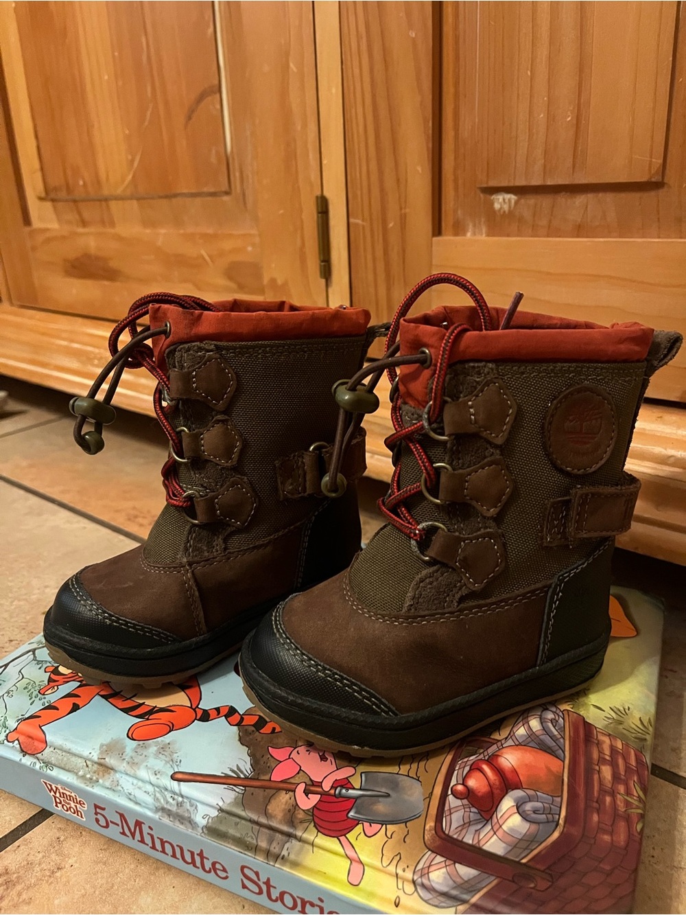 Kids Brown Winter Boots